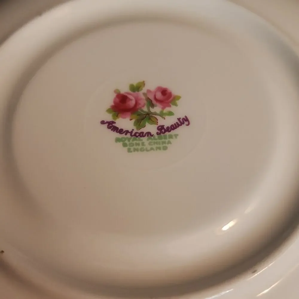 Royal Albert Bone China England ~American Beauty~Pattern 6